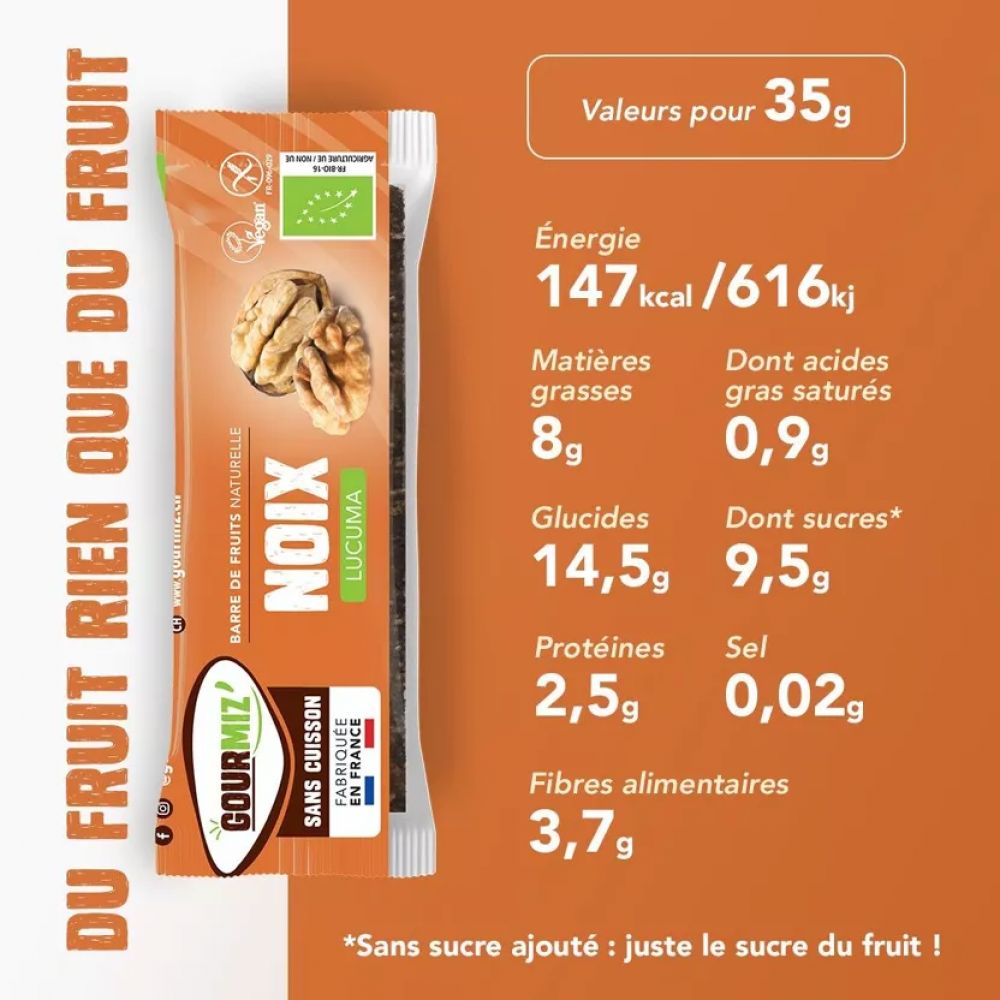 Barre fruits noix lucuma BIO