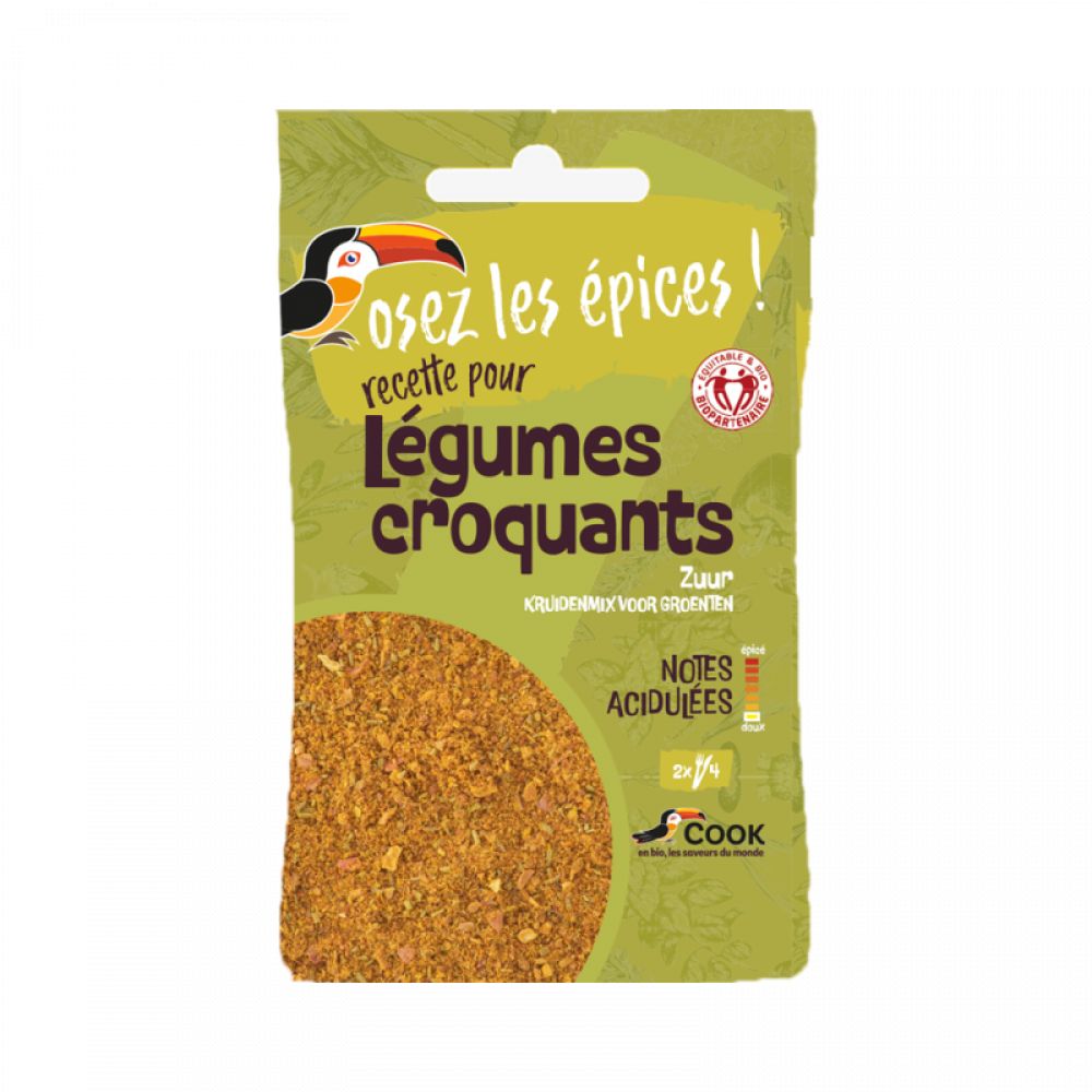 Mélange épices légumes croquants BIO