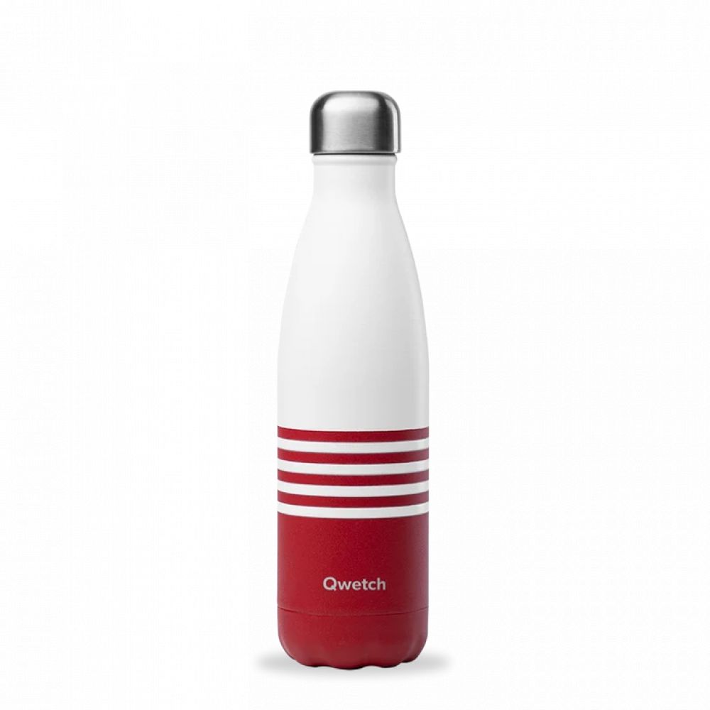 Gourde bouteille isotherme marinière  rouge 500ml