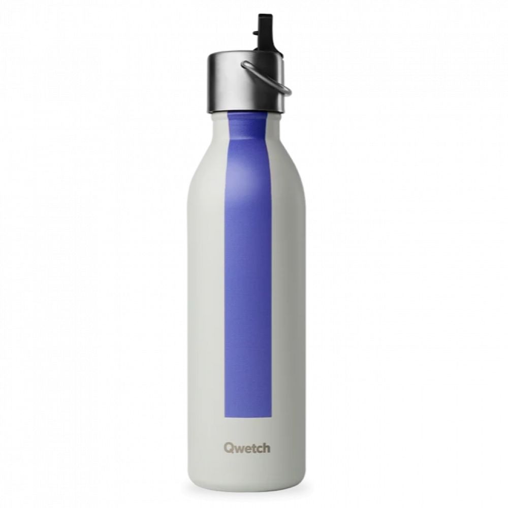 Gourde bouteille isotherme bouchon sport grise 600ml