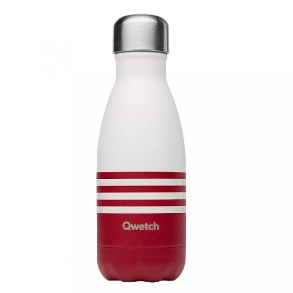Gourde bouteille isotherme marinière rouge 260ml