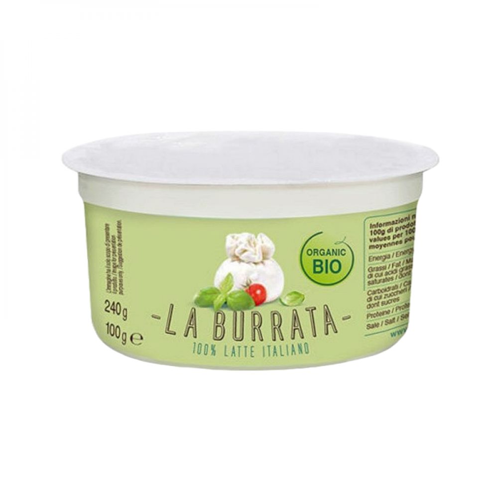 Burrata au lait pasteurisé en pot 100g (PNE)