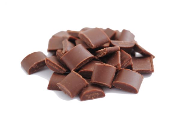 Pépites carrées chocolat lait chunks . 26,95€/kg