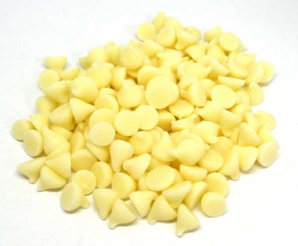 Gouttes chocolat blanc. 14,95€/kg