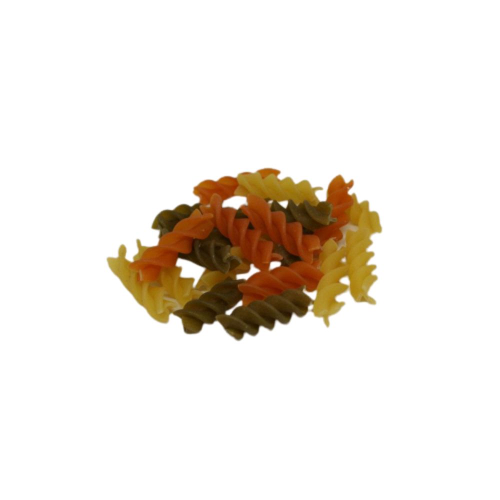 Pâtes spirales tricolores BIO*. 5,90€/kg