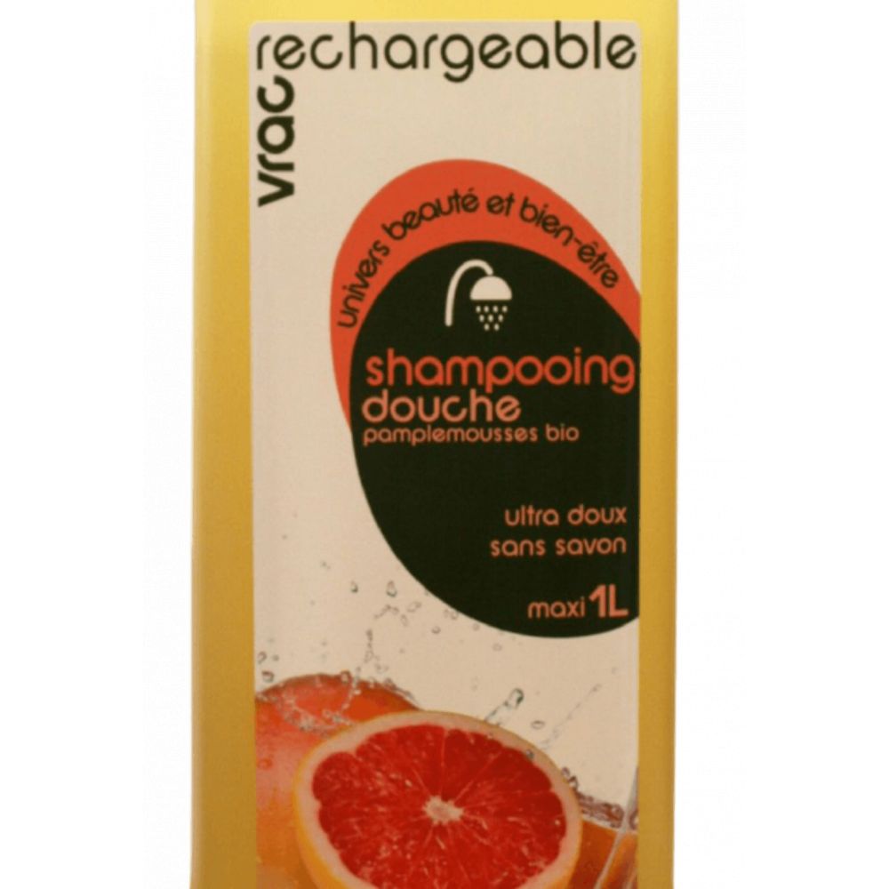 Shampoing douche pamplemousse BIO bouteille 1kg