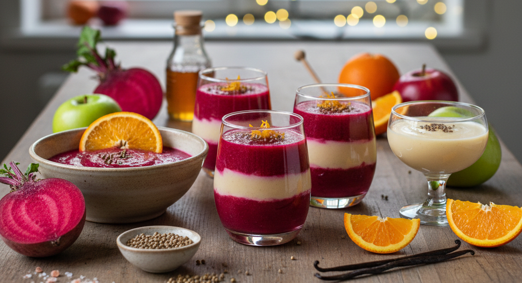 compote pomme betterave orange