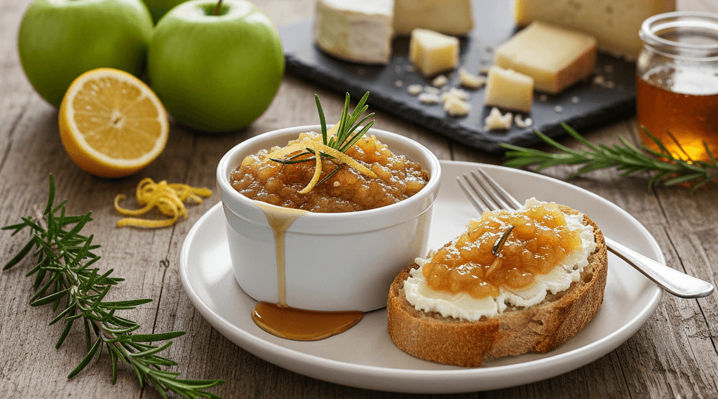 compote pomme romarin