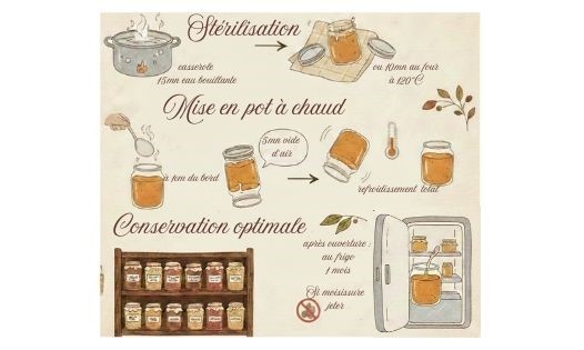 m&eacute;mo r&eacute;alisation et conservation des confitures