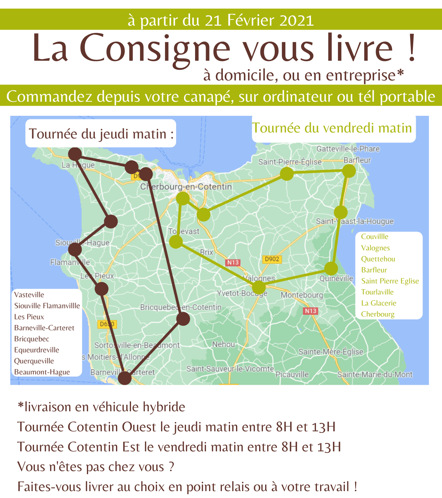tournées de livraison epicerie durable
