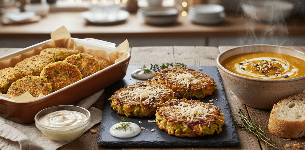 plats avec legumes de Noel