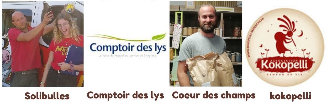 Solibulles Comptoir des Lys Coeur des champs Kokopelli