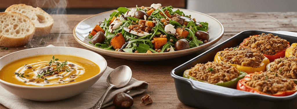 reutiliser marrons et feculents de Noel