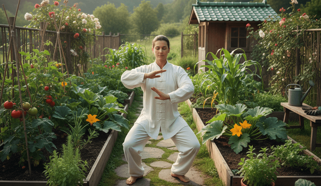 serenite au jardin potager