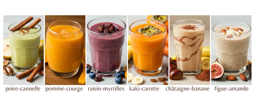 smoothies à boire en automne