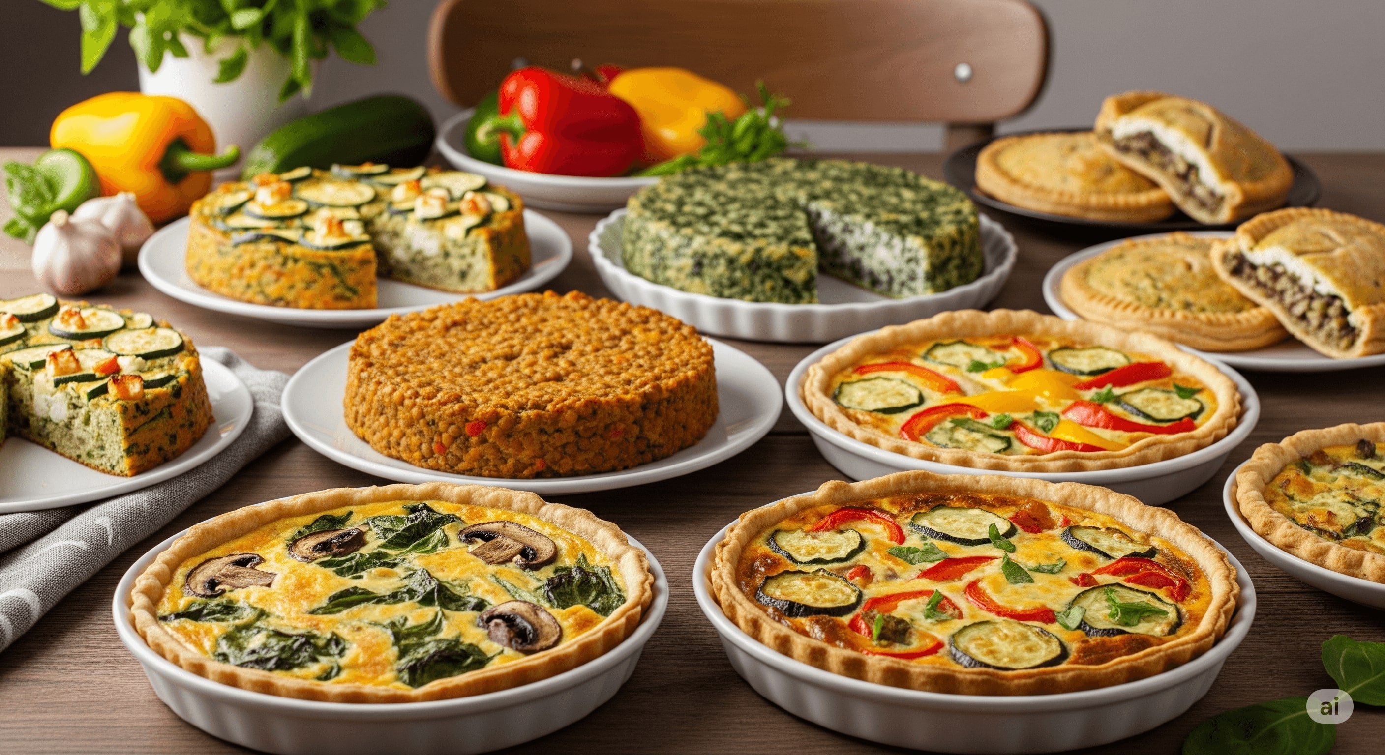 cakes salées, tartes, quiches à manger froid